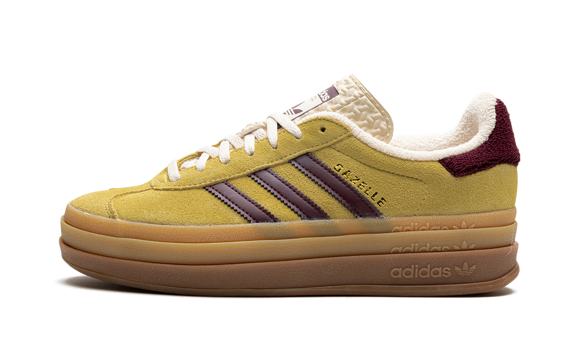 Adidas Gazelle Bold Almost Yellow Maroon - resellguru.app