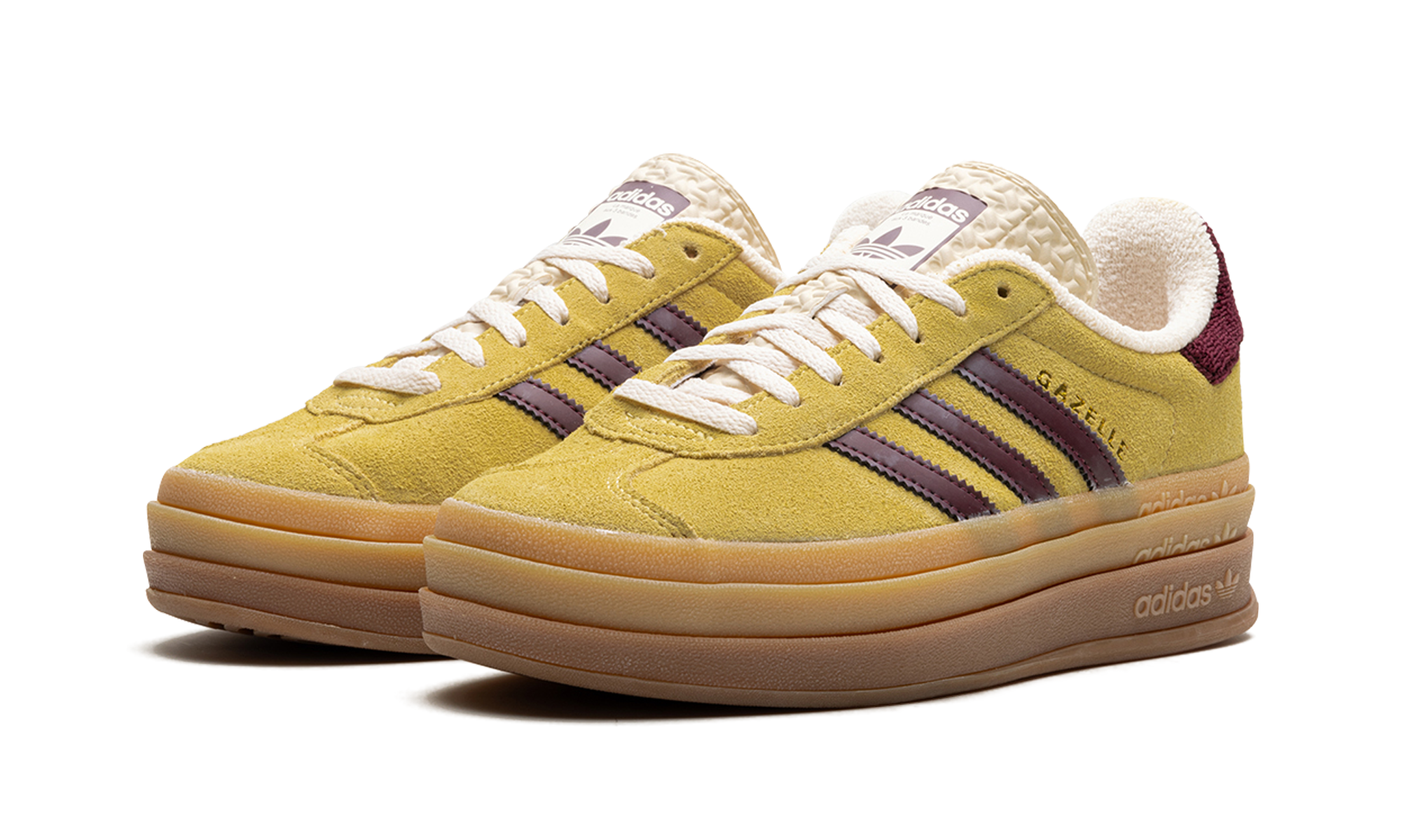 Adidas Gazelle Bold Almost Yellow Maroon - resellguru.app