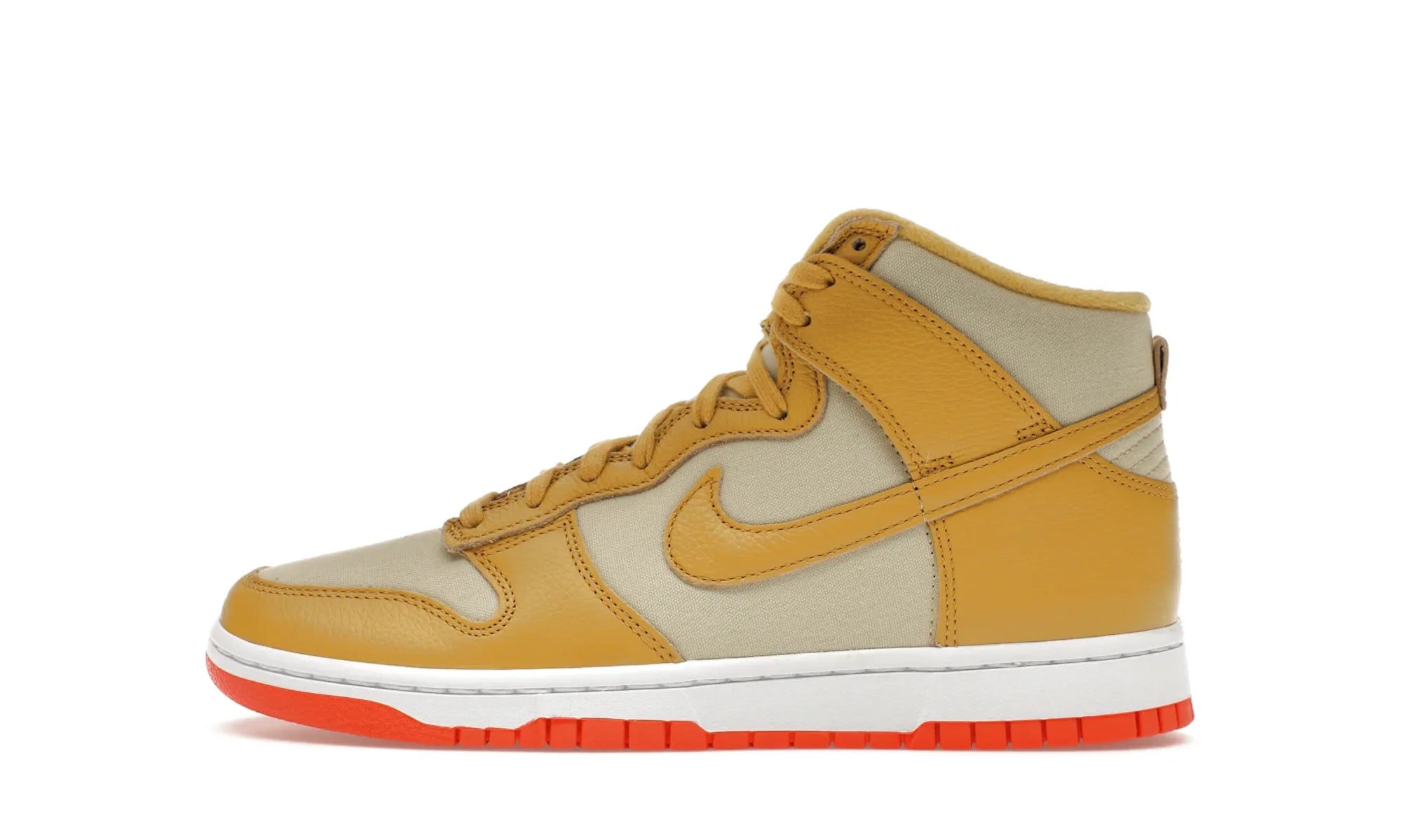 Nike Dunk High Wheat Gold Safety Orange - resellguru.app